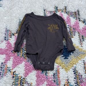 Rowdy Sprout Johnny Cash Onesie